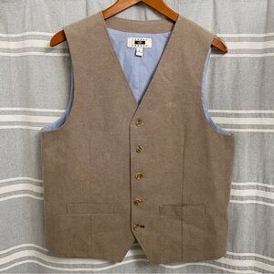 JOSEPH ABBOUD / Khaki Suit Vest Size M